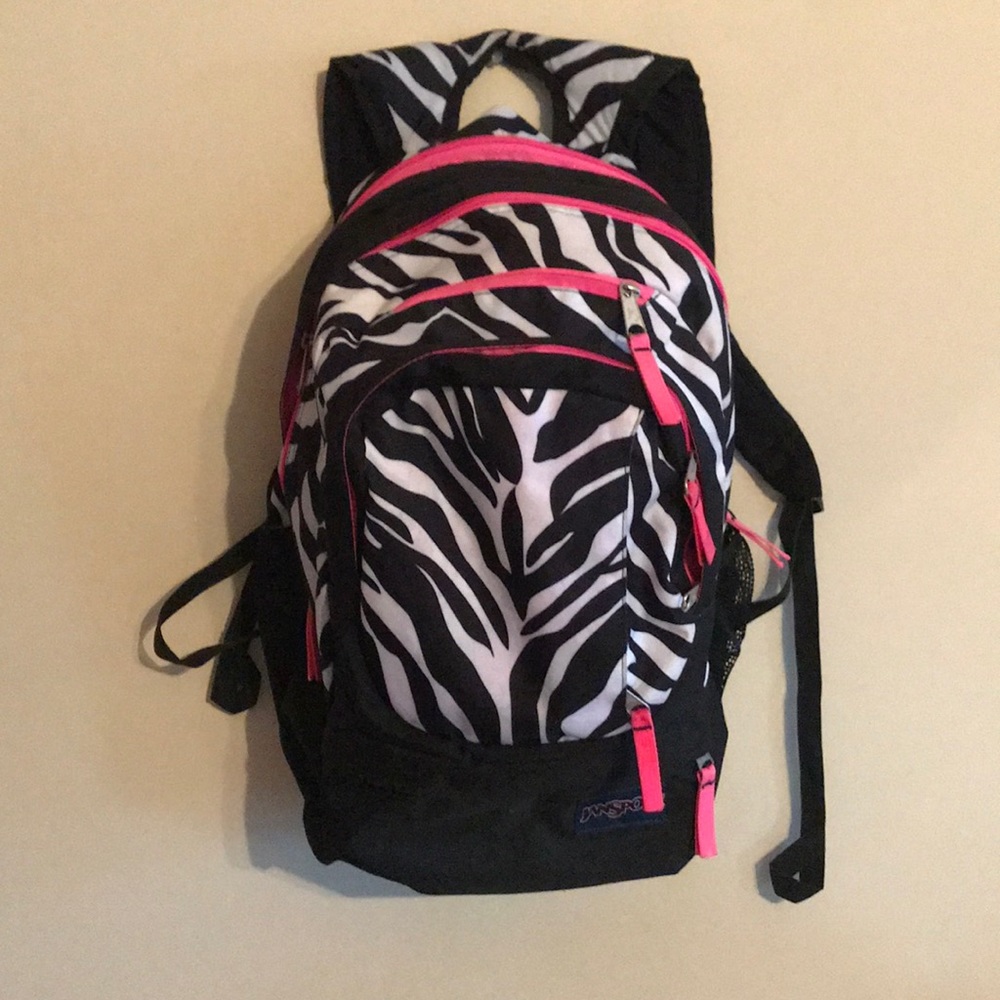 Jansport zebra print backpack
